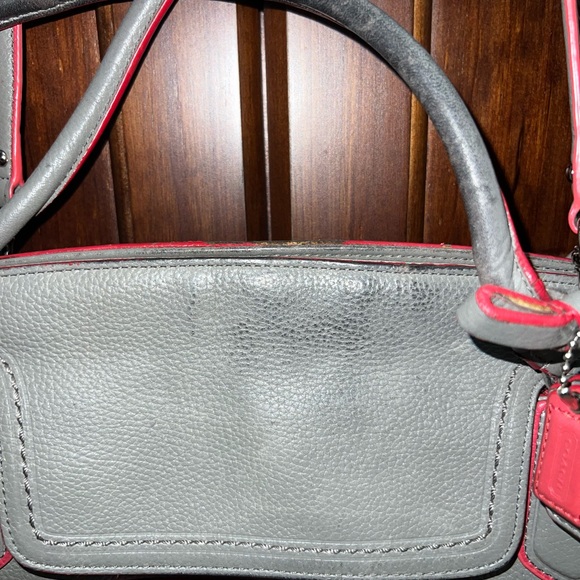 Coach Poppy Edgestain Large Flap Satchel Handbag TLC - Picture 4 of 12